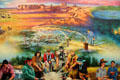 Guardians of the Past painting by Daniel Galvez at Interior Department. Washington, DC.