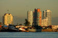 Skyline of southern tip of Miami Beach. Miami Beach, FL