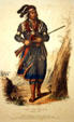 Portrait of Seminole Chief Tuko-See-Matha by Thomas L. McKenney & James Hall at Historical Museum of Southern Florida. Miami, FL.