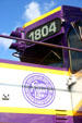 Detail of #1804 locomotive at Gold Coast Railroad Museum. Miami, FL.