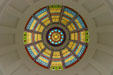 Stained glass dome ceiling in old State Capitol. Tallahassee, FL