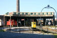 Turntable at Roundhouse Railroad Museum. Savannah, GA.