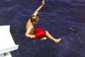 Watersliding into sea off Kona coast. Big Island of Hawaii, HI