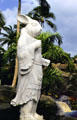 Year of the rabbit art at Hilton Waikoloa Village, Kona coast. Big Island of Hawaii, HI.