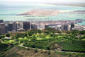 Skyline of Punchbowl & Honolulu from Puu Ualakaa State Park. Oahu, HI.
