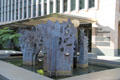 Sculpture at base of First Hawaiian Center. Honolulu, HI.