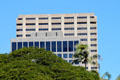 Pacific Tower of Bishop Square over Central Pacific Plaza. Honolulu, HI.