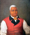 Portrait of King Kamehameha the Great at Bishop Museum Bishop Museum. Honolulu, HI.