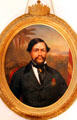 Portrait of King Kamehameha III who established the Hawaiian constitutional monarchy at Bishop Museum Bishop Museum. Honolulu, HI.