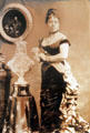 Photo of Queen Emma wife of King Kamehameha IV at Bishop Museum. Honolulu, HI.