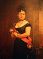 Queen Emma portrait by William Cogswell at Bishop Museum. Honolulu, HI.