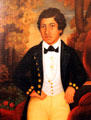 William Charles Lunalilo, as a boy painting by Joel Blakeslee Knapp at Bishop Museum. Honolulu, HI.