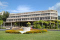 Queen Lili'uokalani Center for Student Services on Varney Circle at University of Hawai'i. Honolulu, HI.