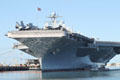 Planes on deck of aircraft carrier USS Abraham Lincoln. Honolulu, HI.
