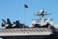 Planes on deck of aircraft carrier USS Abraham Lincoln. Honolulu, HI.