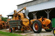 Array of farm equipment at OPA's Tractor Barn Museum. West Amana, IA.