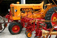 Antique tractor rigged soil prep attachment with at OPA's Tractor Barn Museum. West Amana, IA.