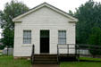 Schoolhouse where Hoover attended school moved to site by Parks Service. West Branch, IA.