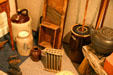 Crockery & utensils from Herbert Hoover birthplace cottage. West Branch, IA.
