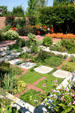 Sunken garden at White River Gardens. Indianapolis, IN.