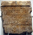 Iberville Stone from Fort Maurepas, first permanent settlement in the Mississippi Valley, at Cabildo Museum. New Orleans, LA.