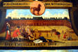 Detail of Louisiana problems painted on "Mississippi Bubble" table at Cabildo Museum. New Orleans, LA.