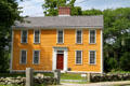 Hancock-Clarke Parsonage (1737), the Lexington Destination of Paul Revere who rode to warn of British on April 18, 1775. Lexington, MA.