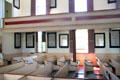 Pews & memorial cenotaph plaques in Seaman's Bethel. New Bedford, MA.