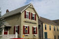 Whalemen's Shipping List building beside Mariners' Home. New Bedford, MA.