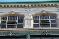 Garlands around windows of Mills Building. New Bedford, MA.