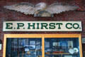 Antique whaling industry signs at New Bedford Whaling Museum. New Bedford, MA.