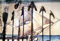 Various whale harpoons at New Bedford Whaling Museum. New Bedford, MA.