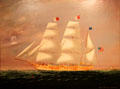 Bark William Gifford painting by Charles Sydney Raleigh at New Bedford Whaling Museum. New Bedford, MA.