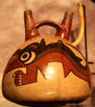 Nazca ceramic vessel with orca killer whale at New Bedford Whaling Museum. New Bedford, MA.