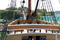 Forecastle of Mayflower II. Plymouth, MA.