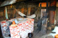 Brick lined stove aboard Mayflower II. Plymouth, MA.