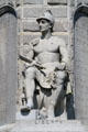 Liberty figure on National Forefathers Monument. Plymouth, MA.
