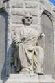 Law figure on National Forefathers Monument. Plymouth, MA.