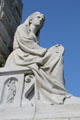 Morality figure on National Forefathers Monument. Plymouth, MA.