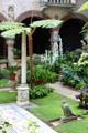 Courtyard garden of Gardner Museum. Boston, MA.