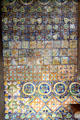 Wall tiles in cloister at Gardner Museum. Boston, MA.