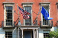 Facade of Bulfinch's Harrison Gray Otis House in Beacon Hill. Boston, MA.