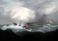 Steamer Britannia in a Gale painting by Fritz Henry Lane at Peabody Essex Museum. Salem, MA.
