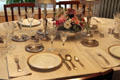 Dining room table setting at John F. Kennedy NHS. Boston, MA.