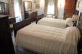 Master bedroom where JFK was born at John F. Kennedy NHS. Boston, MA.