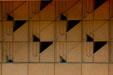 Details of Wright's concrete blocks on Robert Levin House. Kalamazoo, MI.