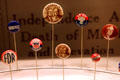 Roosevelt & Truman campaign buttons for 1944 Presidential election at Truman Museum. Independence, MO.