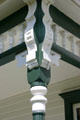 Porch column detail of Truman farm house. MO.