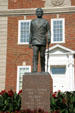 Statue of President Harry Truman outside of courthouse where Truman once served as a judge. Independence, MO.