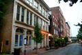 Cast Iron Building & Laclede's Landing historic district streetscape. St Louis, MO.
